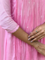 Handworked Pleated Kurta with Dupatta