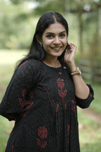 Designer Pleated Cotton Kurta