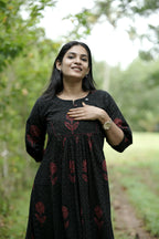 Designer Pleated Cotton Kurta