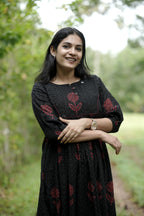 Designer Pleated Cotton Kurta