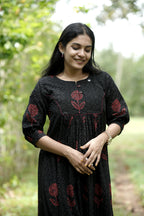 Designer Pleated Cotton Kurta
