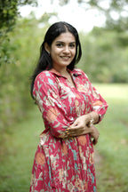 Designer Gathered Cotton Kurta