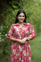 Designer Gathered Cotton Kurta