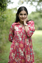 Designer Gathered Cotton Kurta