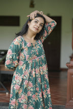 Designer Gathered Cotton Kurta
