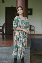 Designer Gathered Cotton Kurta