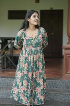 Designer Gathered Cotton Kurta