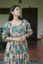 Designer Gathered Cotton Kurta