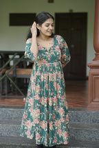 Designer Gathered Cotton Kurta