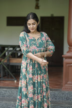 Designer Gathered Cotton Kurta
