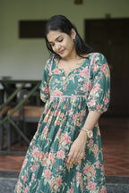 Designer Gathered Cotton Kurta