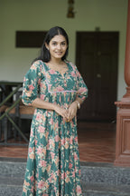 Designer Gathered Cotton Kurta