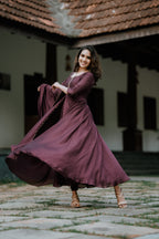 Handworked Double Umbrella Cut Kurta with Dupatta