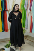 Handworked Panel Cut Kurta with Dupatta