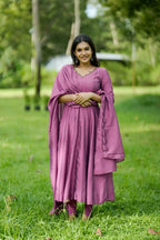 Handworked Panel Cut Kurta with Dupatta