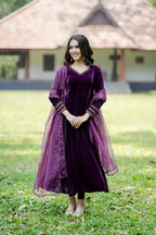 Handworked 3 Panel Kurta with Dupatta