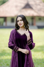 Handworked 3 Panel Kurta with Dupatta