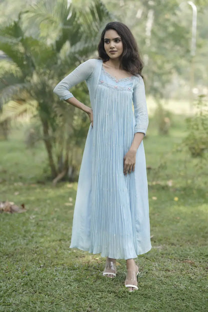 Handworked Pleated Kurta