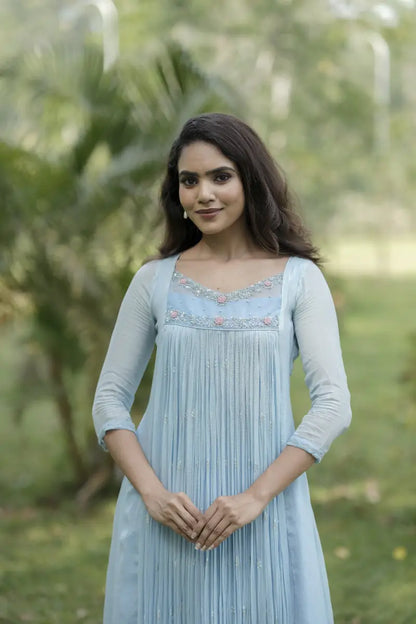 Handworked Pleated Kurta