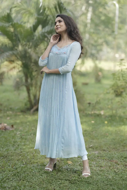 Handworked Pleated Kurta