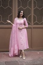 Handworked 3 Panel Kurta with Dupatta