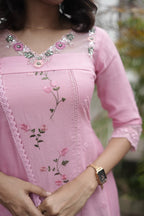 Handworked 3 Panel Kurta with Dupatta