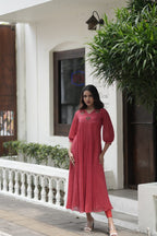 Handworked Pleated Kurta