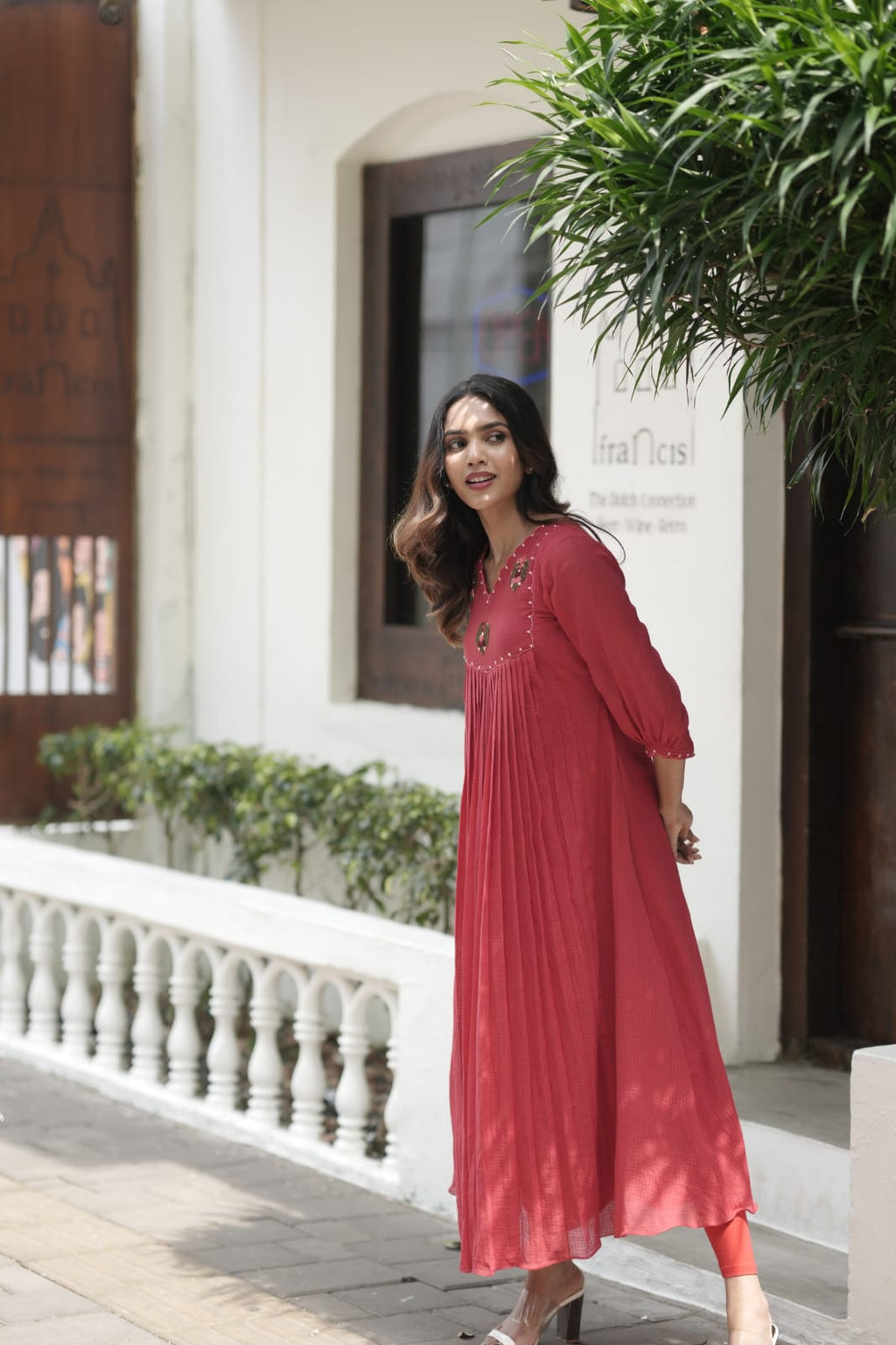 Handworked Pleated Kurta