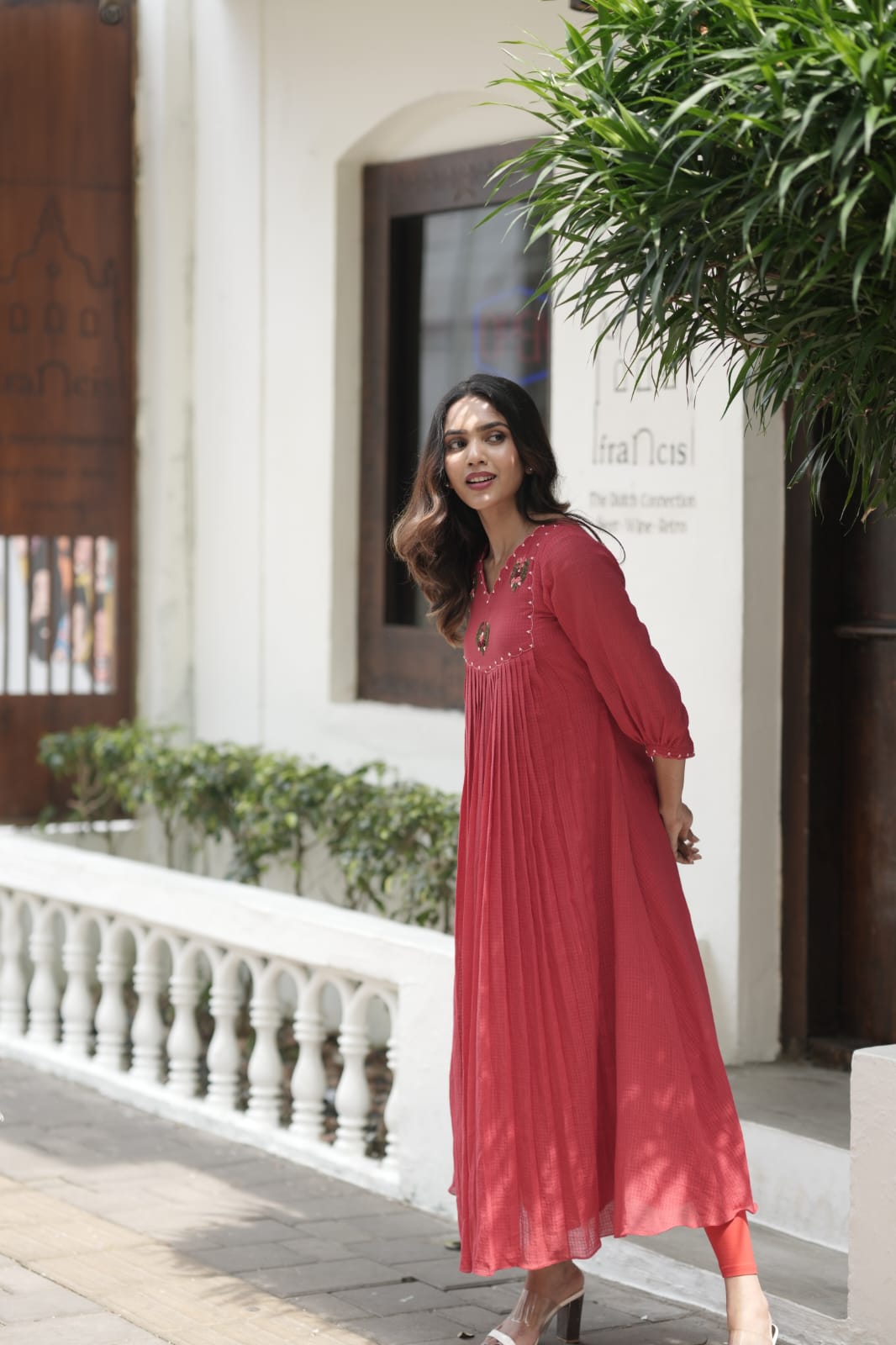 Handworked Pleated Kurta