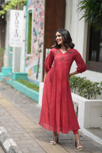 Handworked Pleated Kurta