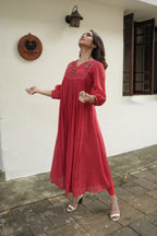 Handworked Pleated Kurta