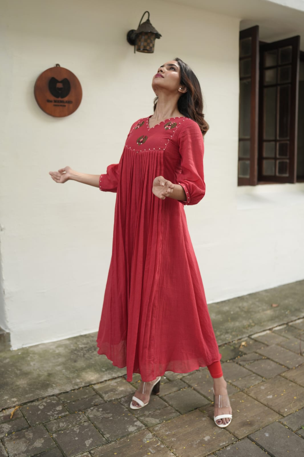 Handworked Pleated Kurta