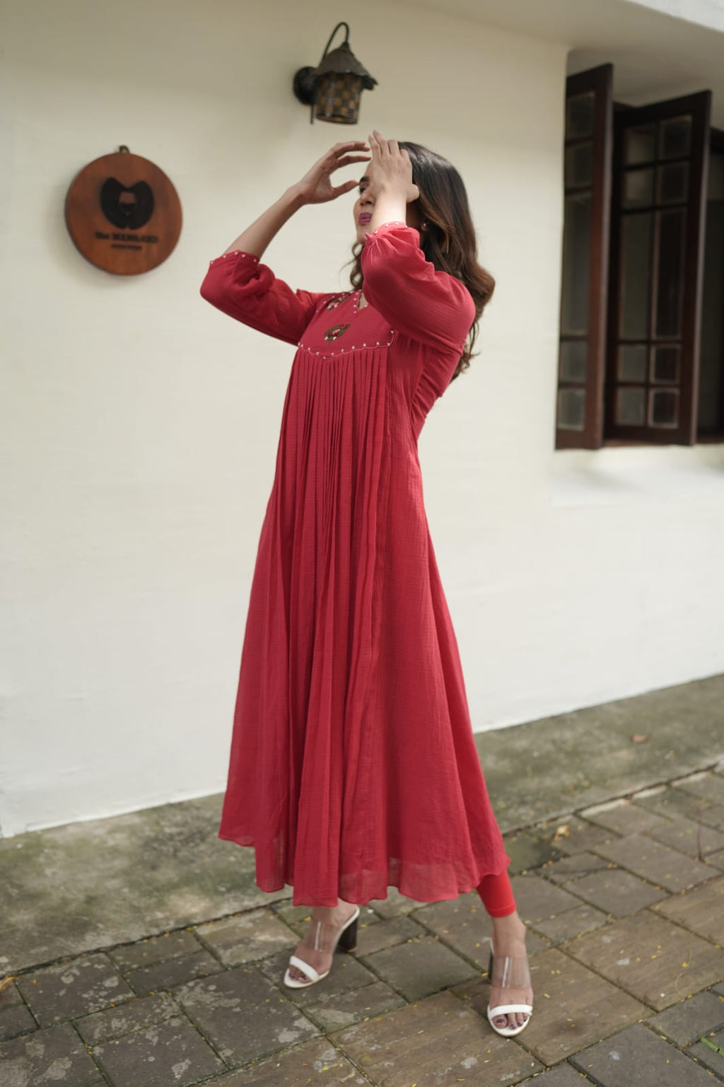 Handworked Pleated Kurta