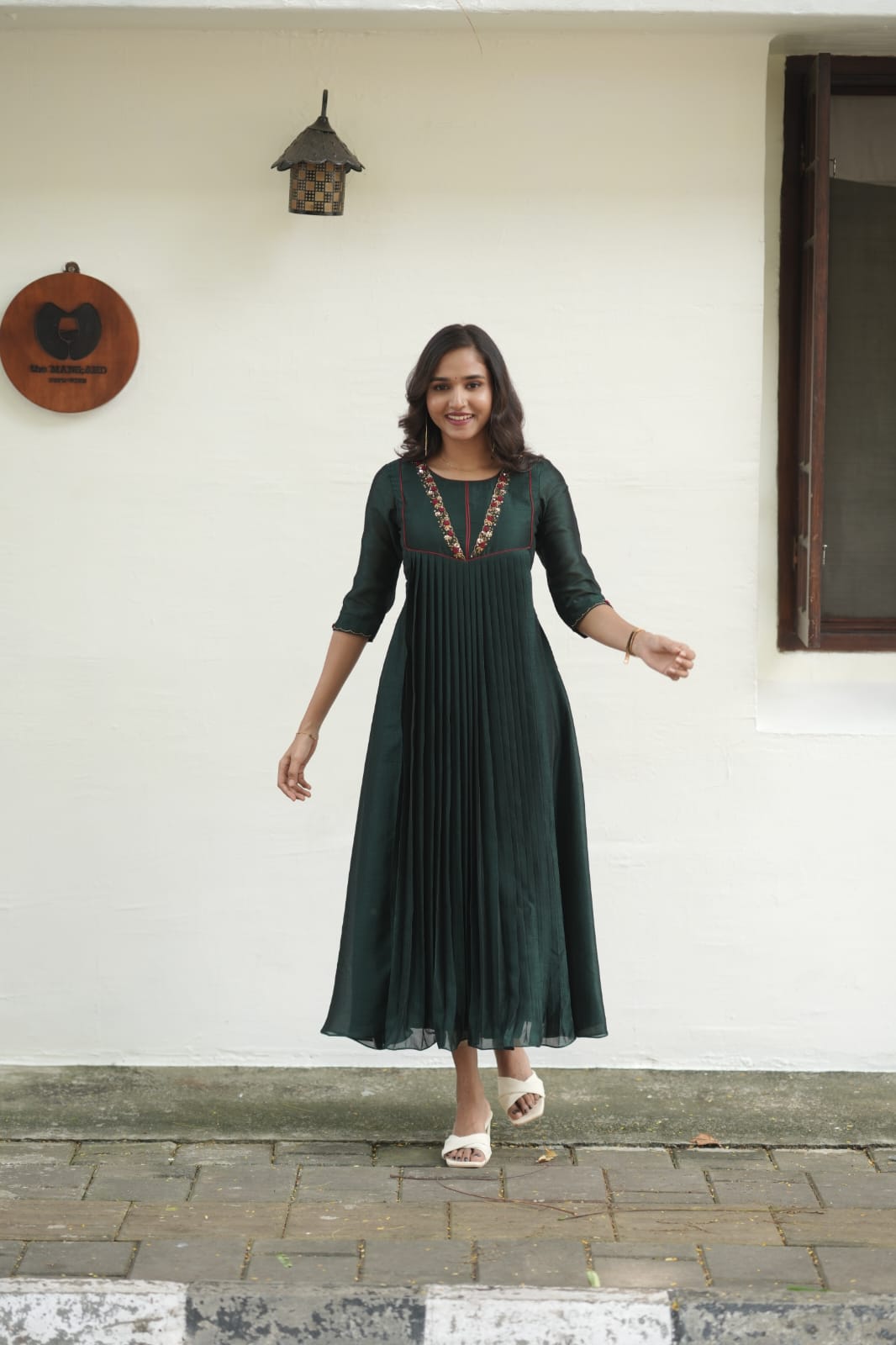 Handworked Pleated Kurta