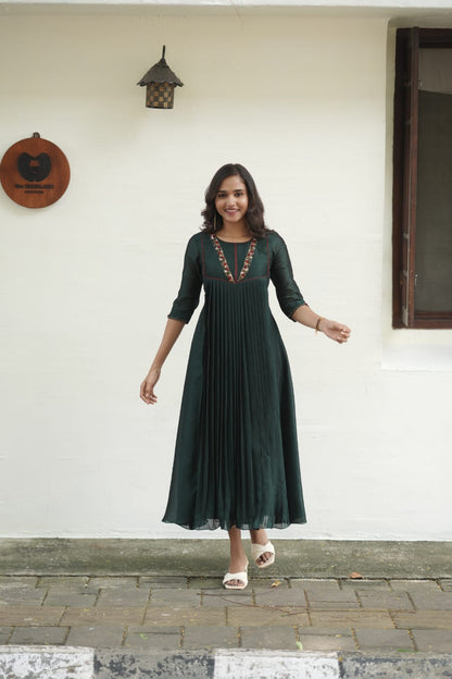 Handworked Pleated Kurta