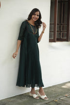 Handworked Pleated Kurta