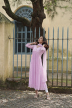 Handworked Pleated Kurta with Dupatta