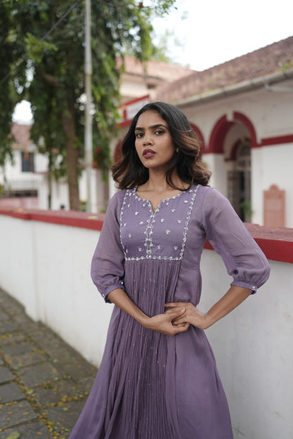 Handworked Pleated Kurta