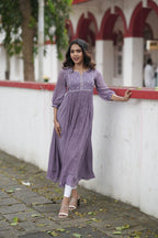 Handworked Pleated Kurta