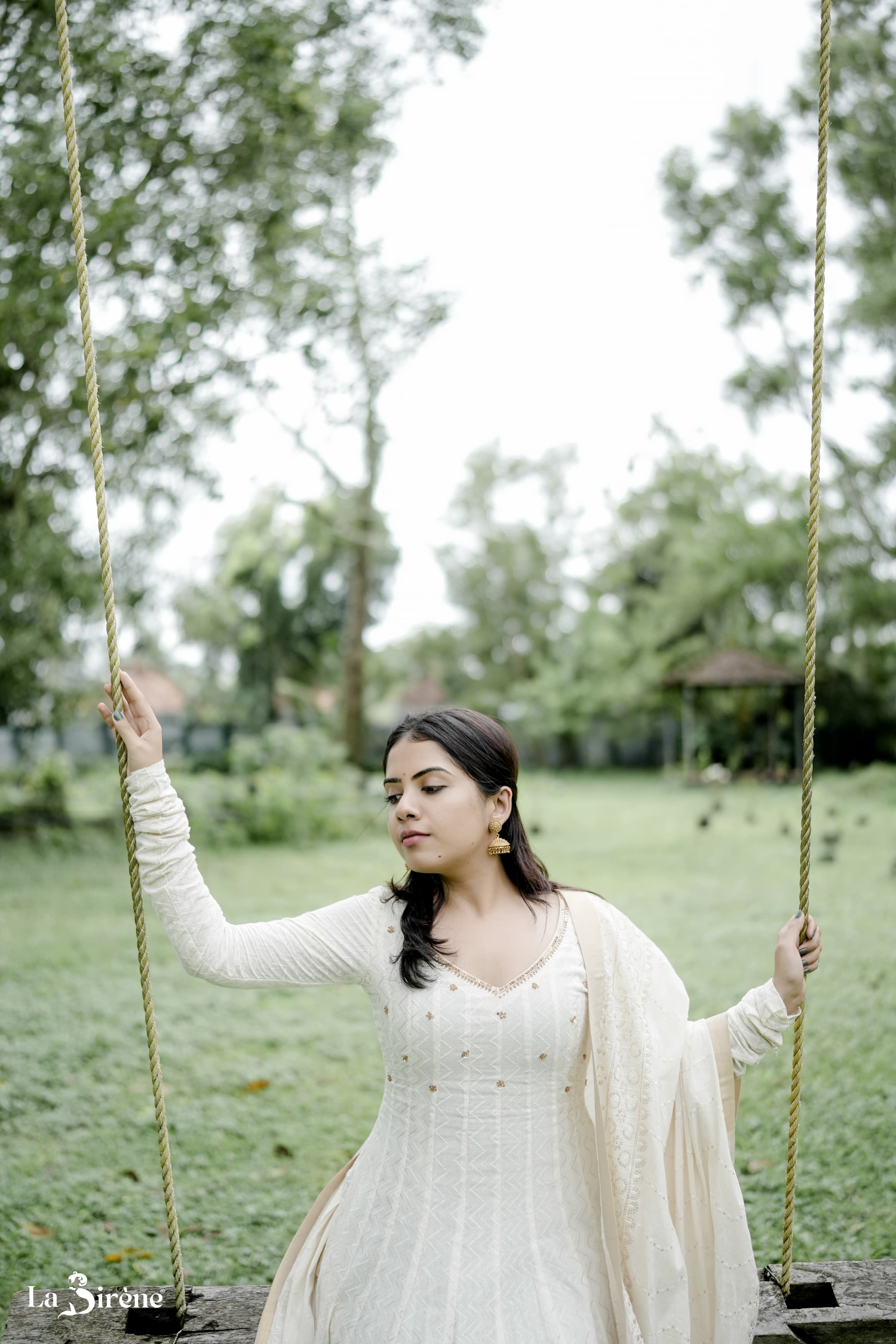 Handworked Panel Cut Kurta with Dupatta