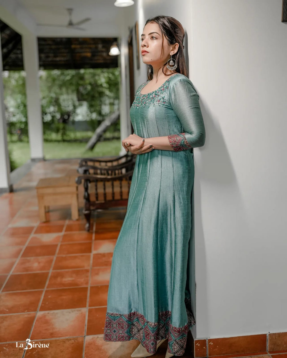 Designer Handworked Panel Cut Kurta