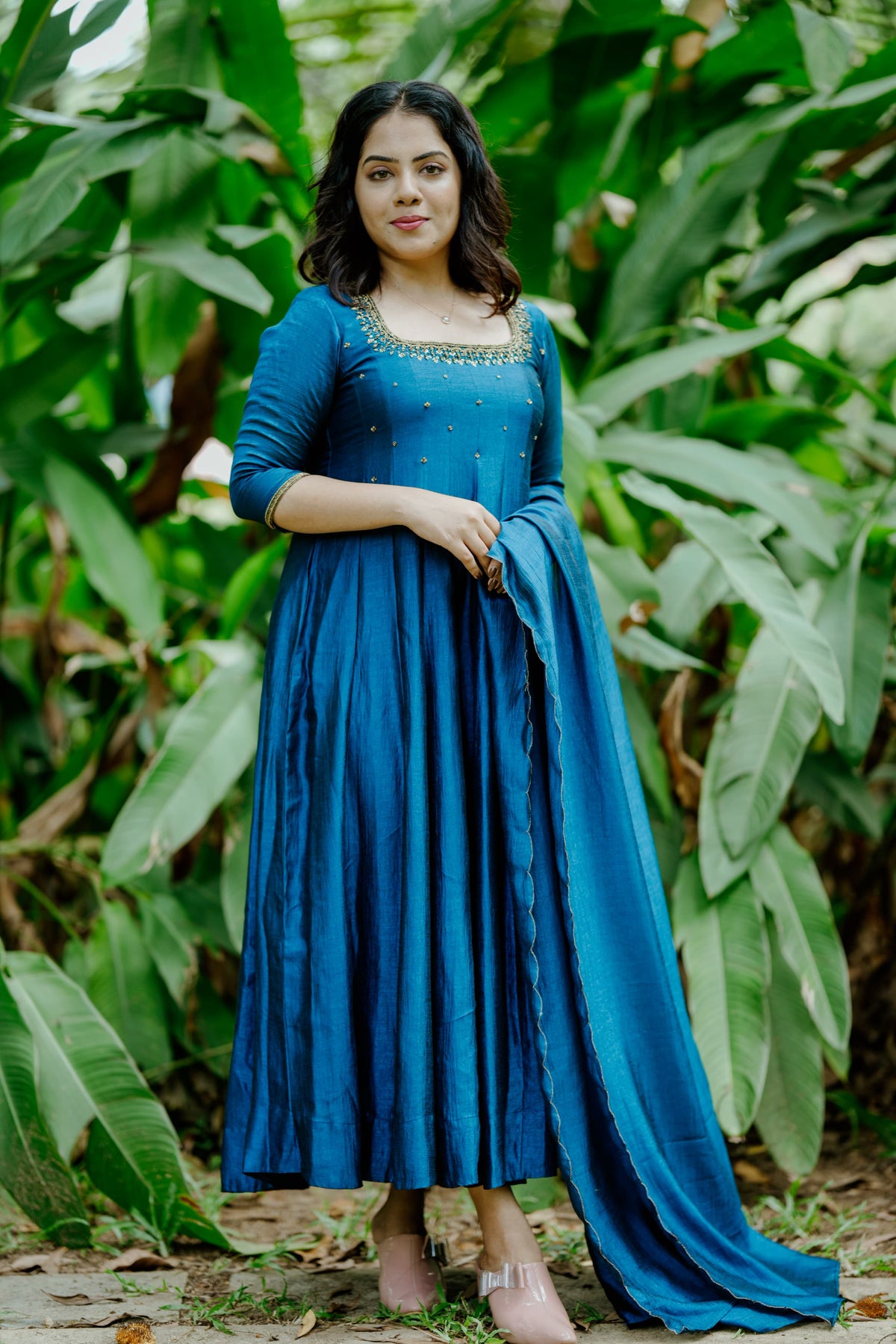 Handworked Panel Cut Kurta