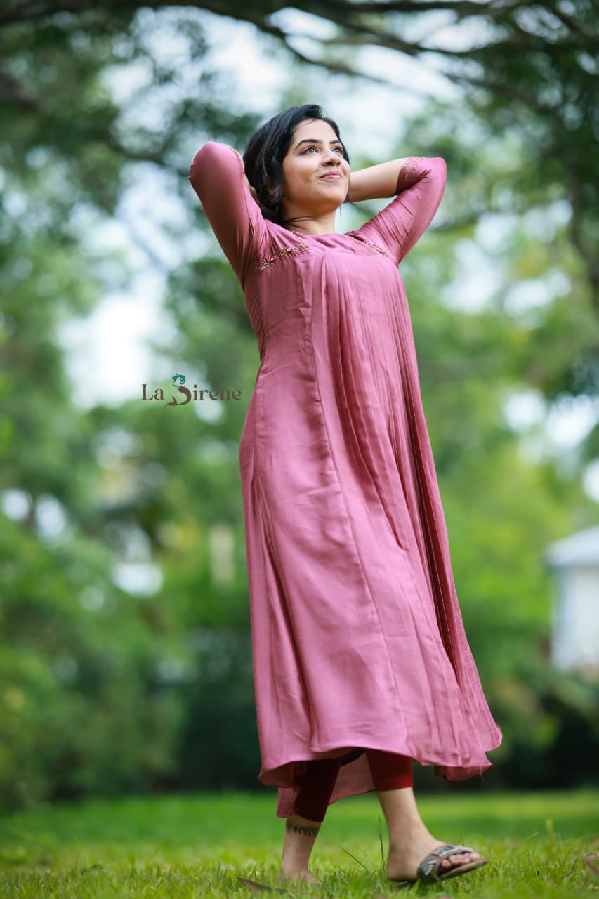 Handworked Pleated Kurta