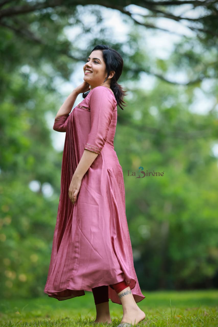 Handworked Pleated Kurta