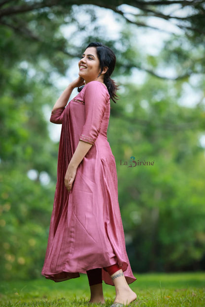 Handworked Pleated Kurta