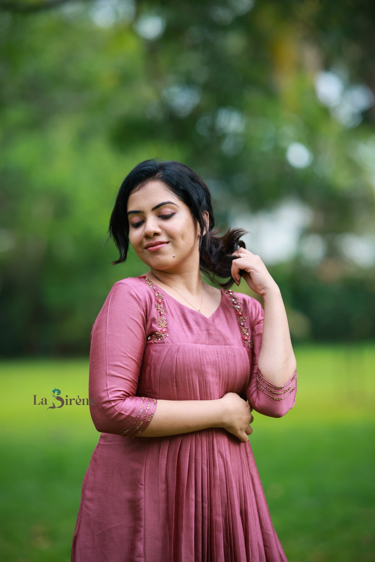 Handworked Pleated Kurta