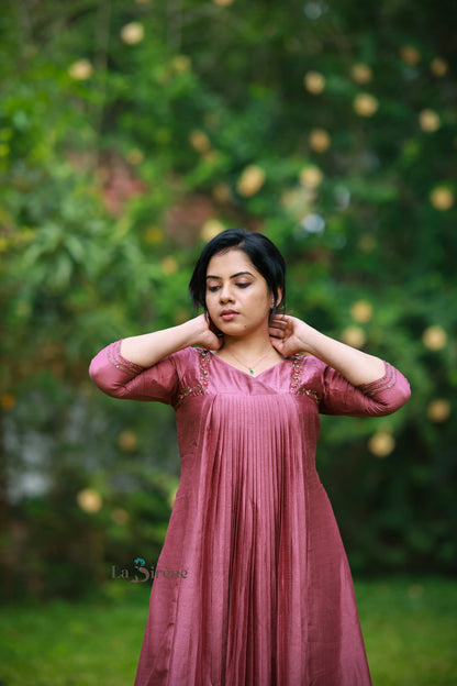 Handworked Pleated Kurta