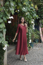Handworked Pleated Kurta