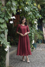 Handworked Pleated Kurta