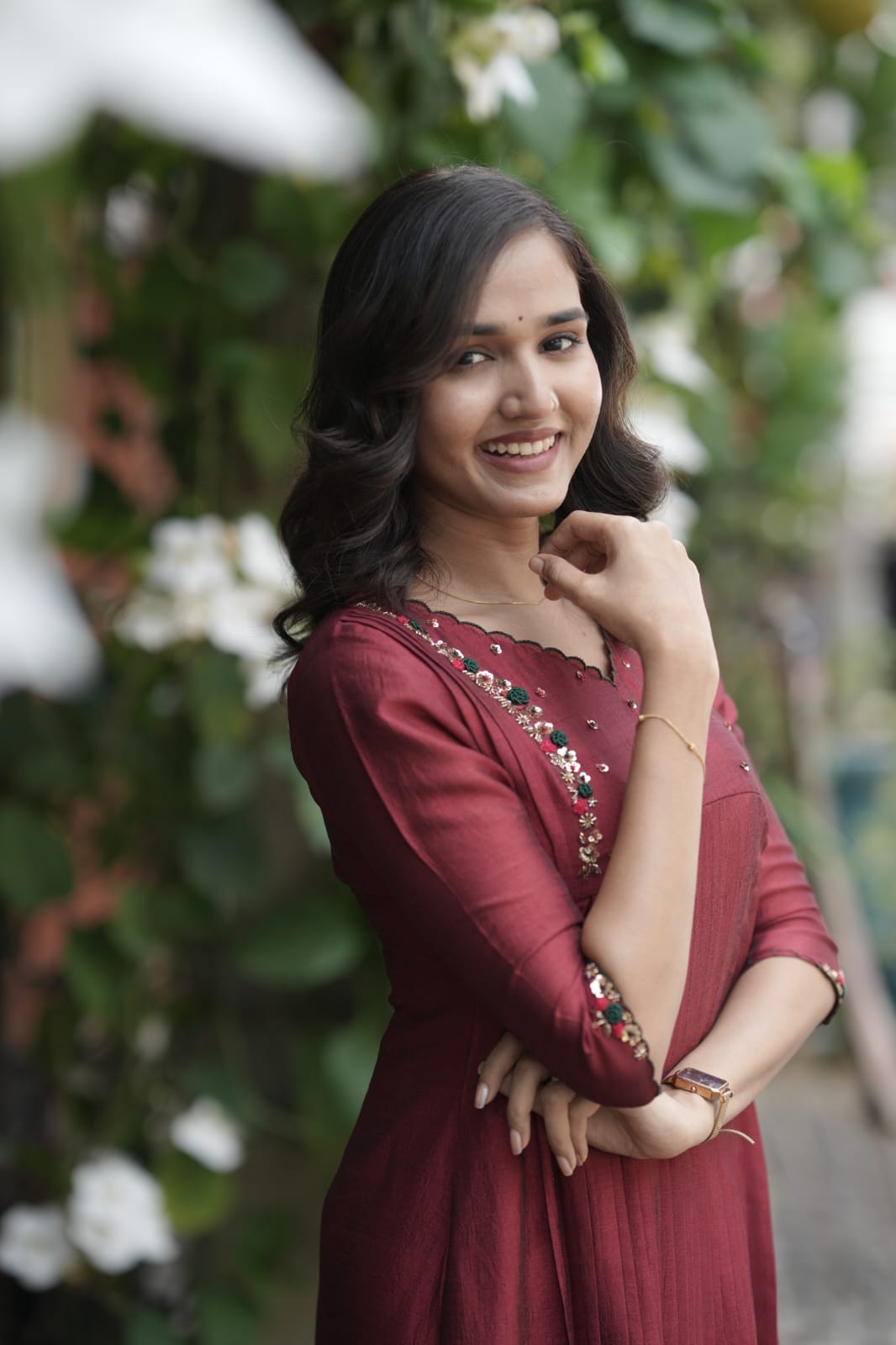 Handworked Pleated Kurta